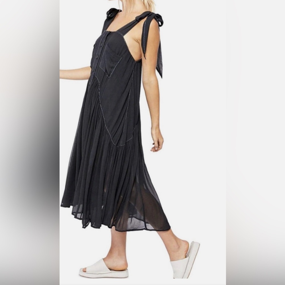 FREE PEOPLE .Elegant Black Sleeveless Dress sizeXS/TP